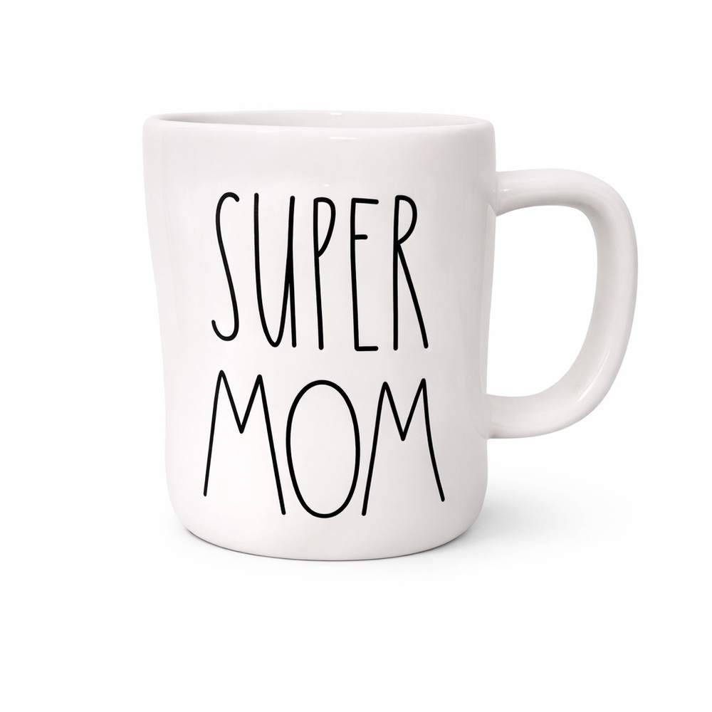 Rae Dunn White Super Mom Mug
